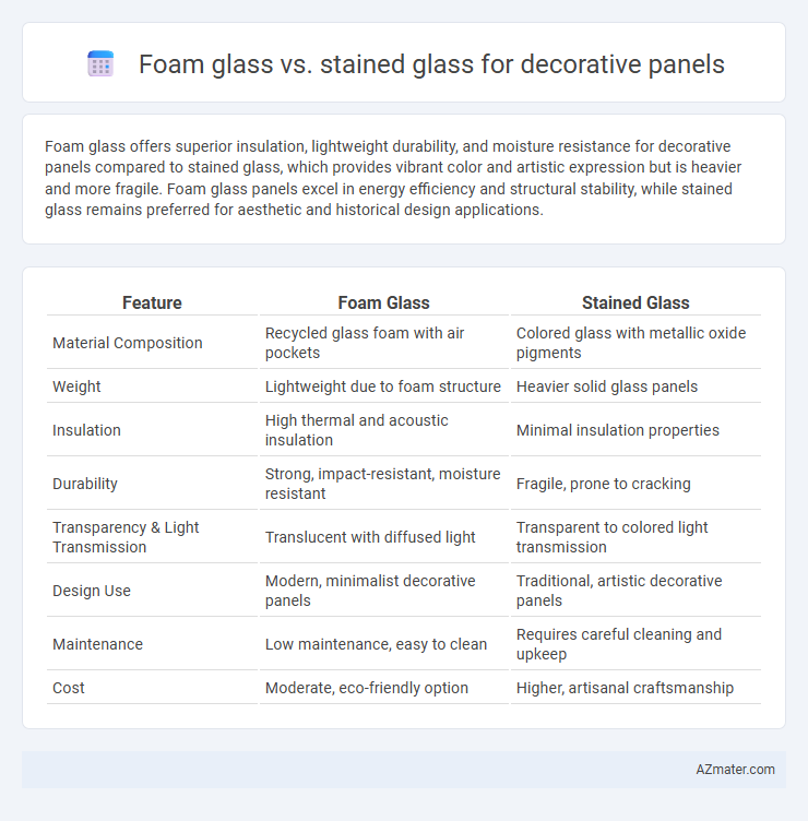 Foam glass vs. stained glass for decorative panels - What is The Difference?