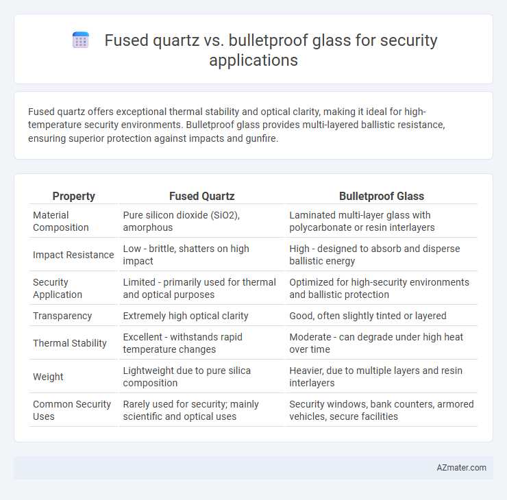 Fused quartz vs. bulletproof glass for security applications - What is The Difference?