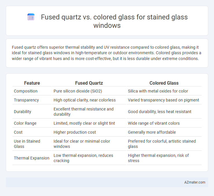 Fused quartz vs. colored glass for stained glass windows - What is The Difference?