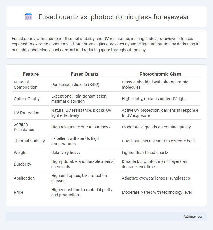 Fused quartz vs. photochromic glass for eyewear - What is The Difference?