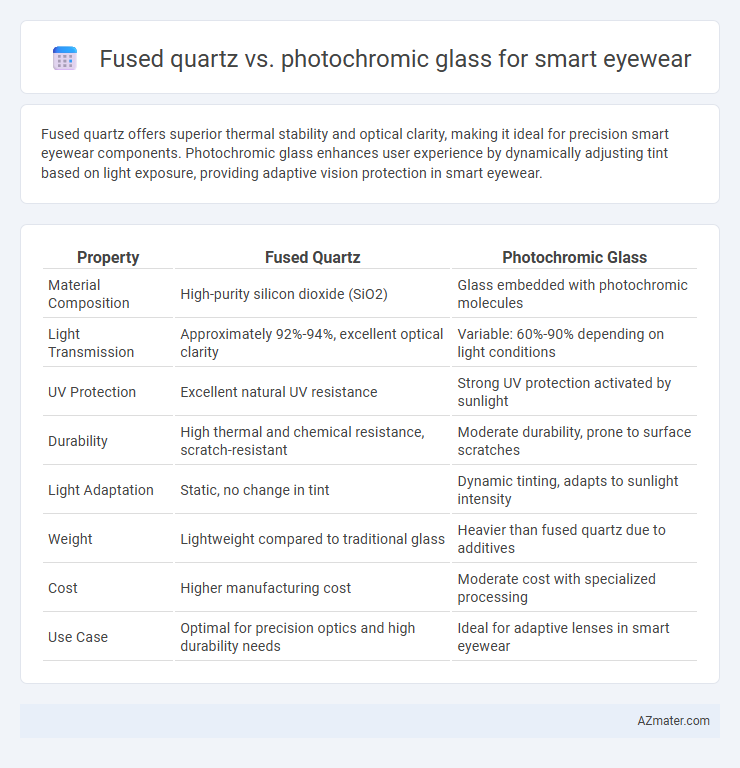 Fused quartz vs. photochromic glass for smart eyewear - What is The Difference?