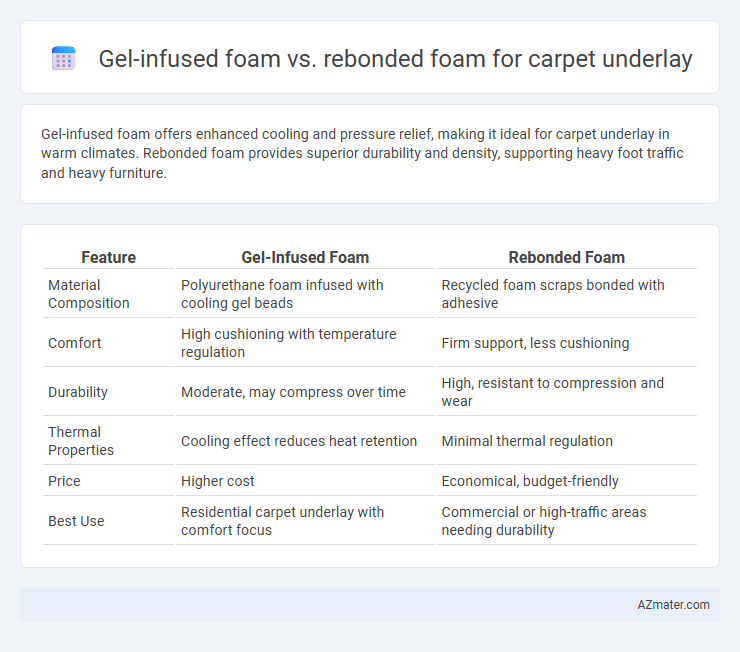 Gel-infused foam vs. rebonded foam for carpet underlay - What is The Difference?