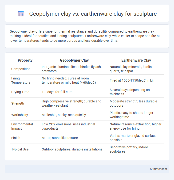 Geopolymer clay vs. earthenware clay for sculpture - What is The Difference?