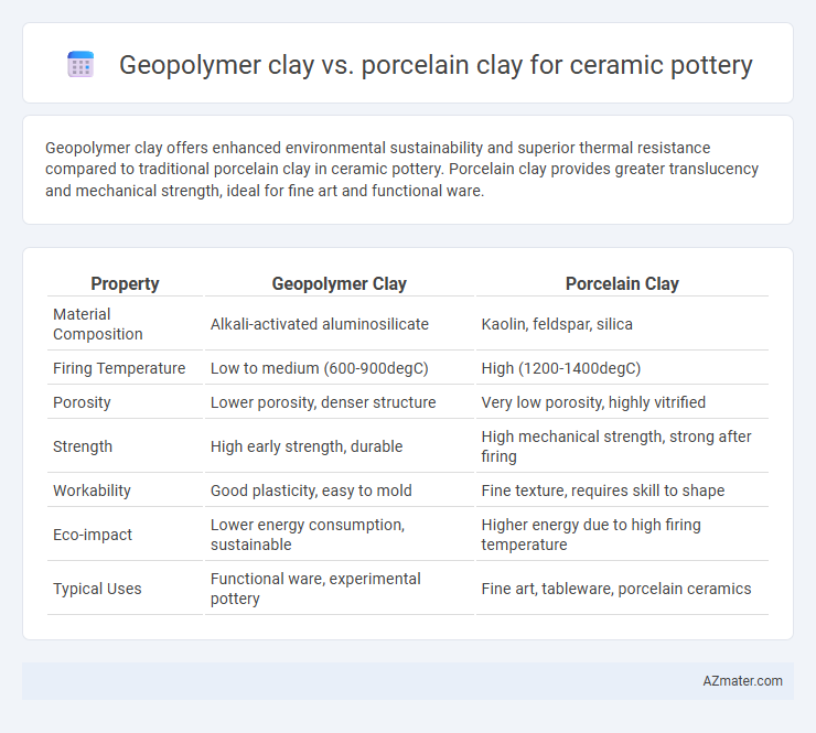 Geopolymer clay vs. porcelain clay for ceramic pottery - What is The Difference?