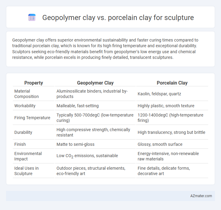 Geopolymer clay vs. porcelain clay for sculpture - What is The Difference?