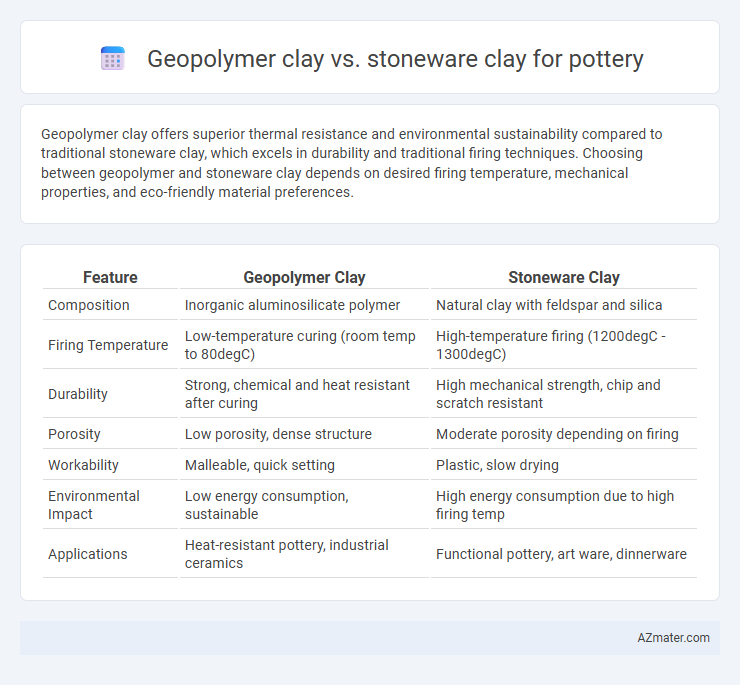 Geopolymer clay vs. stoneware clay for pottery - What is The Difference?