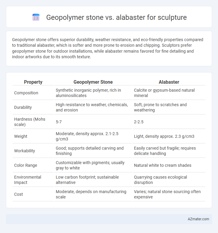 Geopolymer stone vs. alabaster for sculpture - What is The Difference?