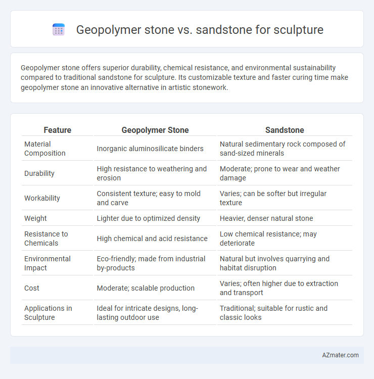 Geopolymer stone vs. sandstone for sculpture - What is The Difference?