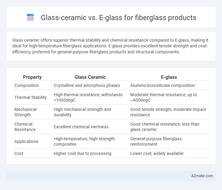 Glass-ceramic vs. E-glass for fiberglass products - What is The Difference?