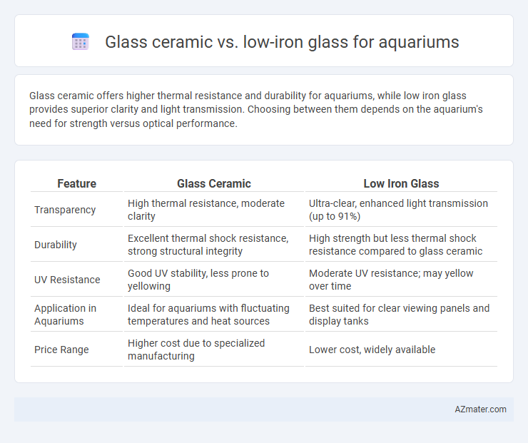 Glass ceramic vs. low-iron glass for aquariums - What is The Difference?