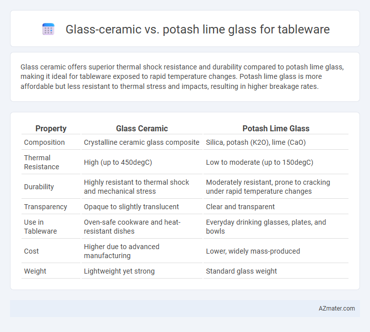 Glass-ceramic vs. potash lime glass for tableware - What is The Difference?