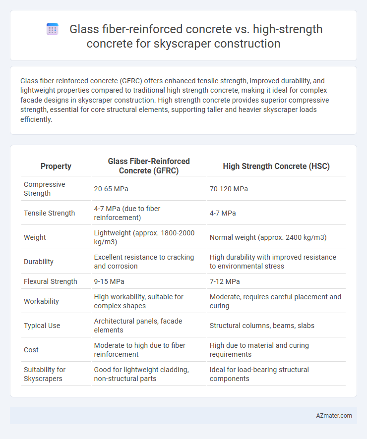 Glass fiber-reinforced concrete vs. high-strength concrete for skyscraper construction - What is The Difference?