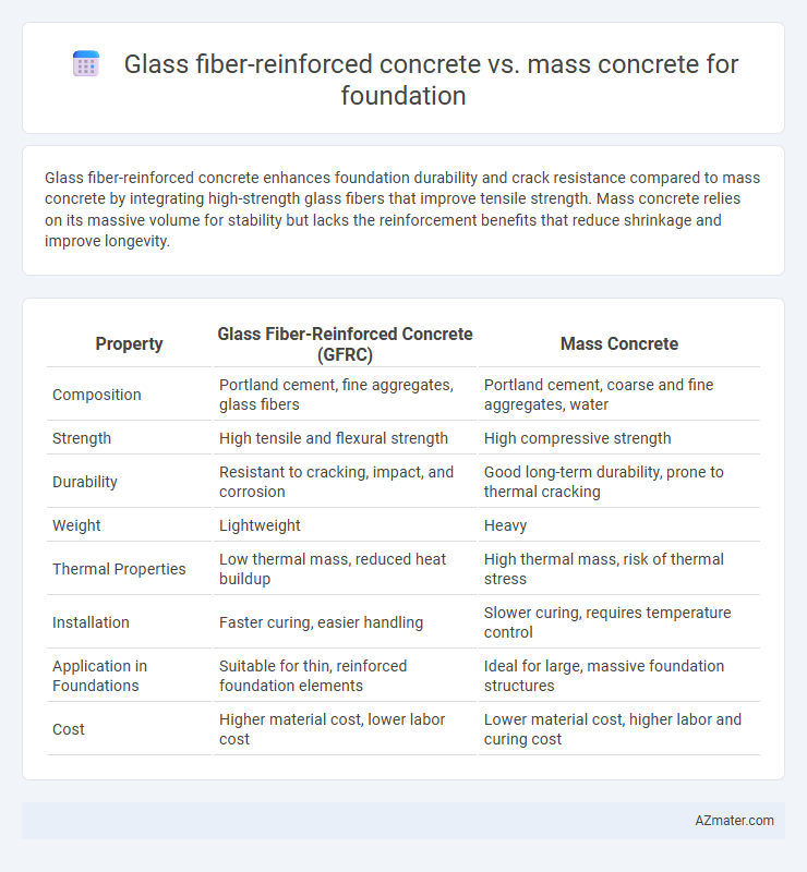 Glass fiber-reinforced concrete vs. mass concrete for foundation - What is The Difference?