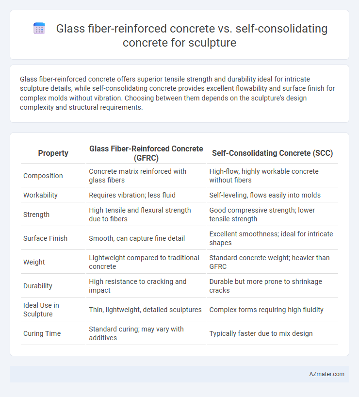 Glass fiber-reinforced concrete vs. self-consolidating concrete for sculpture - What is The Difference?