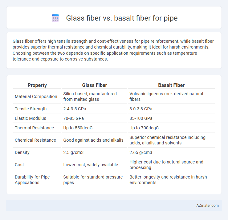 Glass fiber vs. basalt fiber for pipe - What is The Difference?