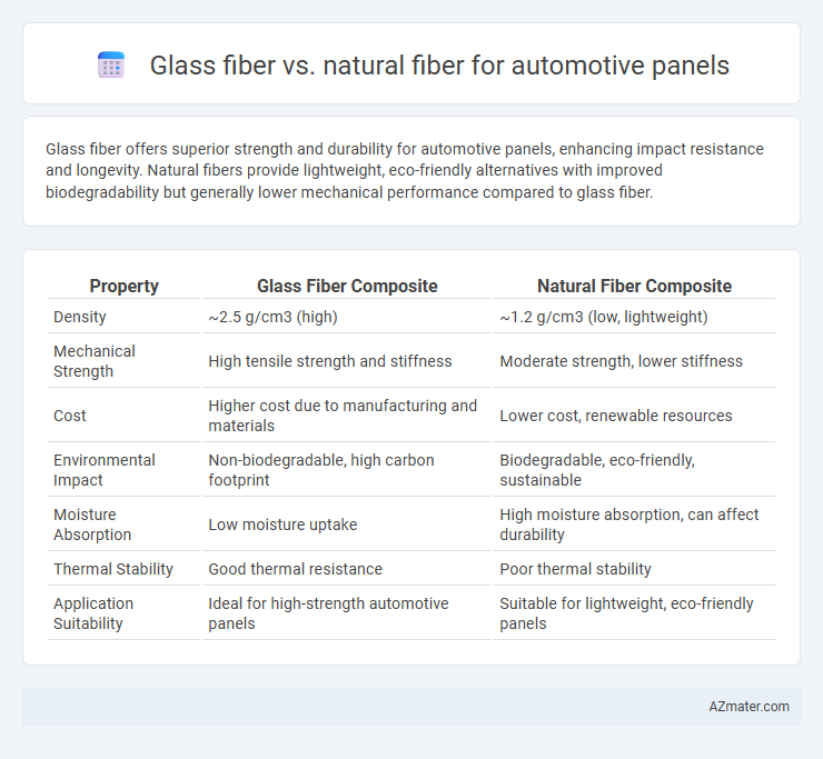 Glass fiber vs. natural fiber for automotive panels - What is The Difference?