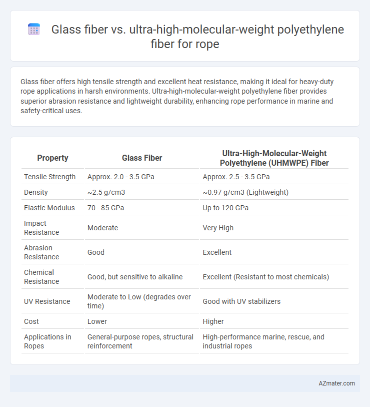 Glass fiber vs. ultra-high-molecular-weight polyethylene fiber for rope - What is The Difference?
