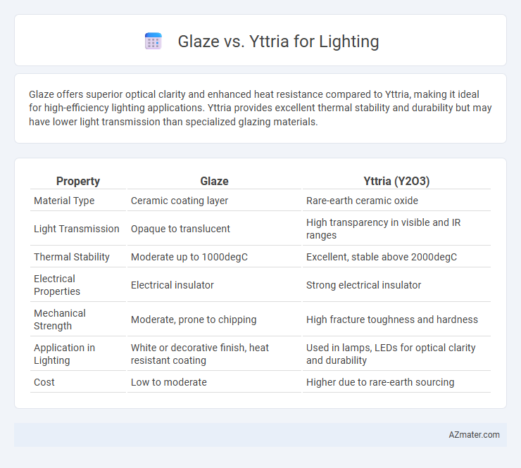 Glaze vs. Yttria for Lighting - What is The Difference?