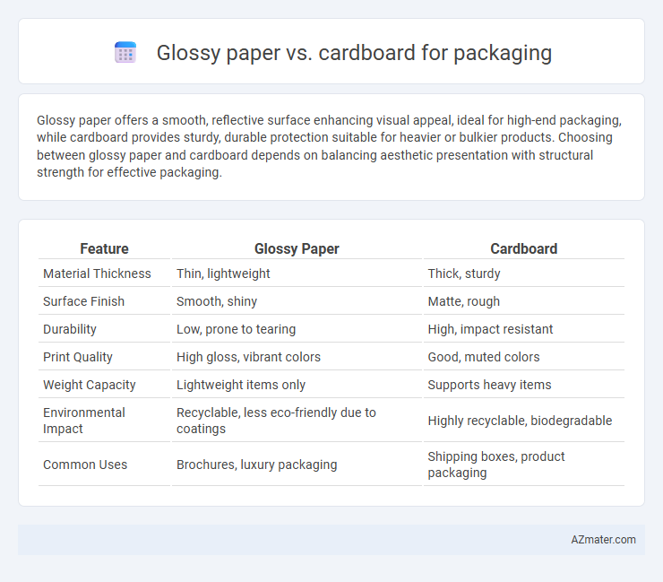 Glossy paper vs. cardboard for packaging - What is The Difference?