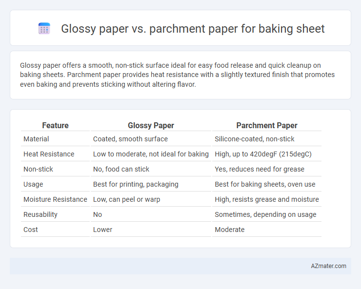 Glossy paper vs. parchment paper for baking sheet - What is The Difference?