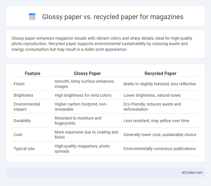 Glossy paper vs. recycled paper for magazines - What is The Difference?