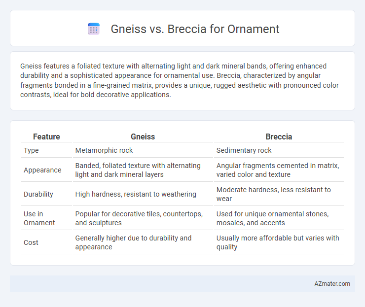 Gneiss vs. Breccia for Ornament - What is The Difference?