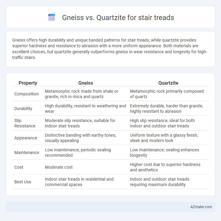 Gneiss vs. Quartzite for stair treads - What is The Difference?