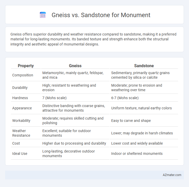 Gneiss vs. Sandstone for Monument - What is The Difference?
