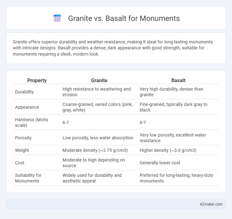Granite vs. Basalt for Monuments - What is The Difference?