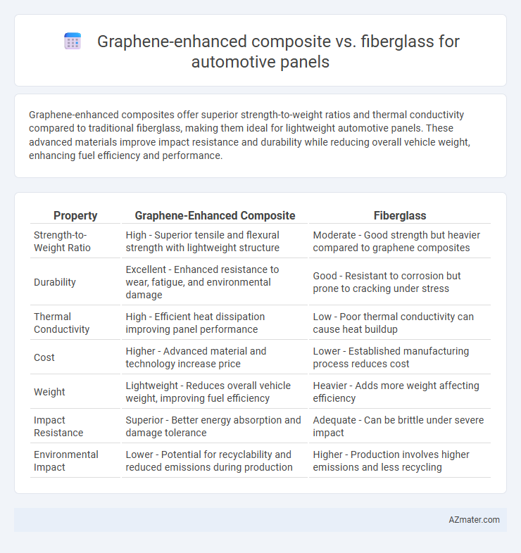 Graphene-enhanced composite vs. fiberglass for automotive panels - What is The Difference?