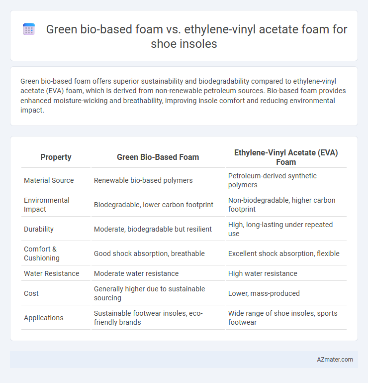 Green bio-based foam vs. ethylene-vinyl acetate foam for shoe insoles - What is The Difference?
