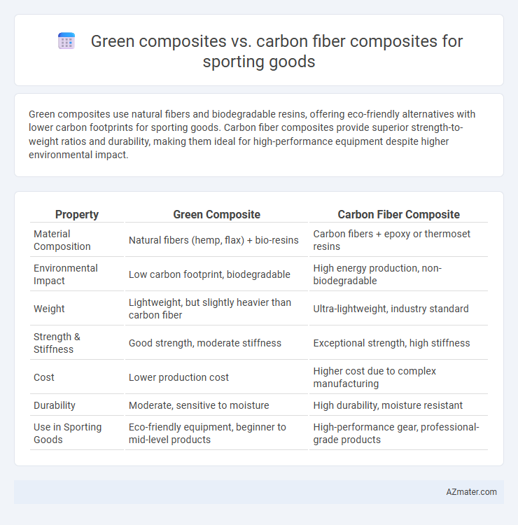 Green composites vs. carbon fiber composites for sporting goods - What is The Difference?