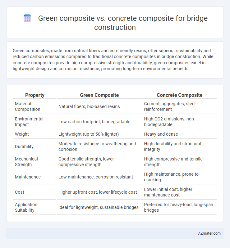Green composite vs. concrete composite for bridge construction - What is The Difference?