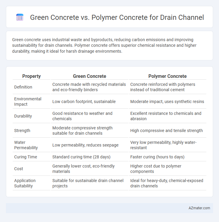 Green Concrete vs. Polymer Concrete for Drain Channel - What is The Difference?