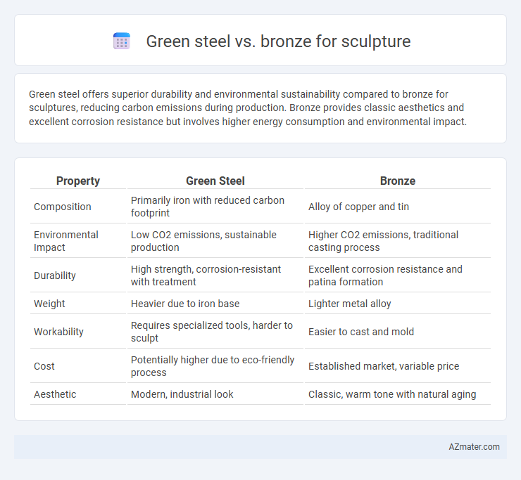 Green steel vs. bronze for sculpture - What is The Difference?