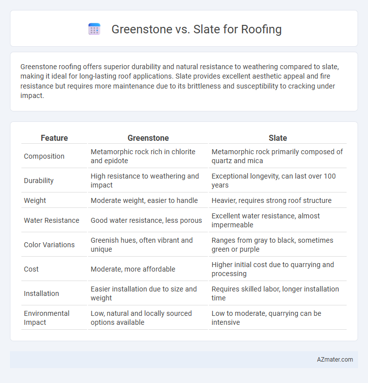 Greenstone vs. Slate for Roofing - What is The Difference?