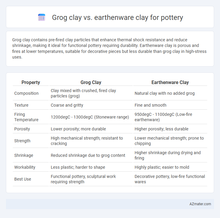 Grog clay vs. earthenware clay for pottery - What is The Difference?