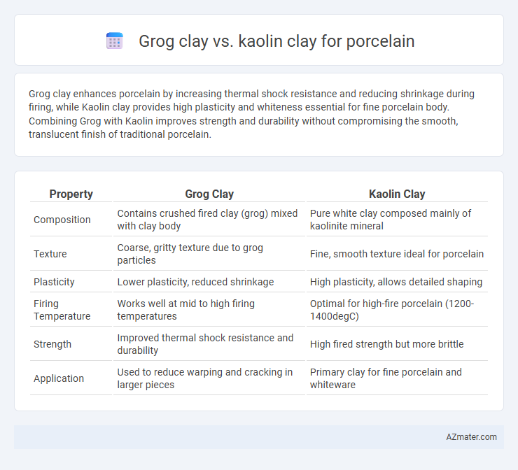 Grog clay vs. kaolin clay for porcelain - What is The Difference?