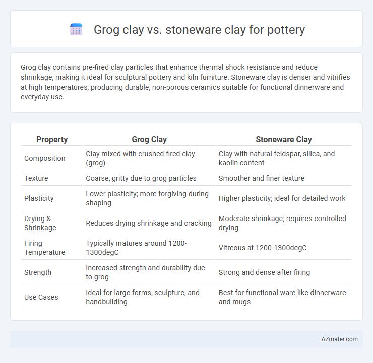 Grog clay vs. stoneware clay for pottery - What is The Difference?