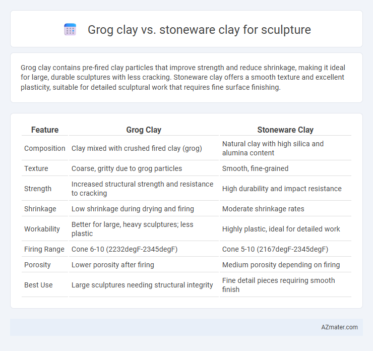 Grog clay vs. stoneware clay for sculpture - What is The Difference?