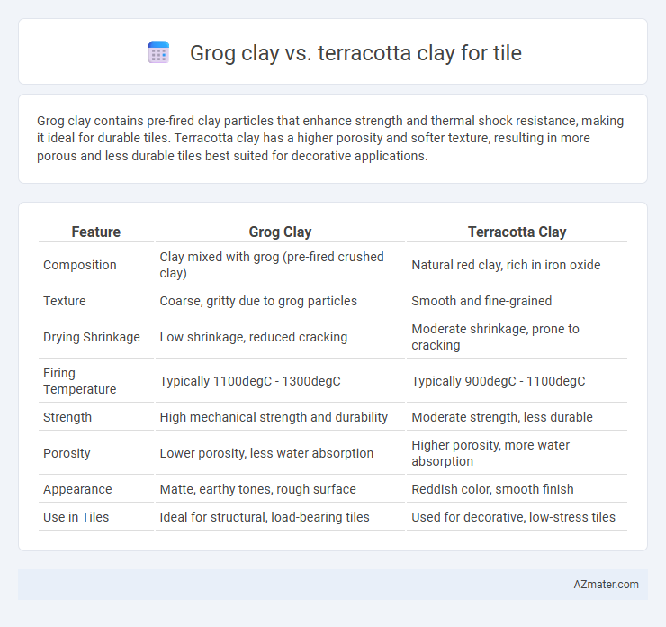 Grog clay vs. terracotta clay for tile - What is The Difference?