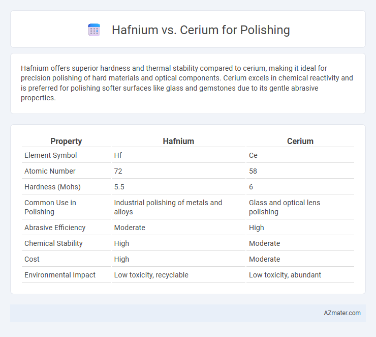 Hafnium vs. Cerium for Polishing - What is The Difference?
