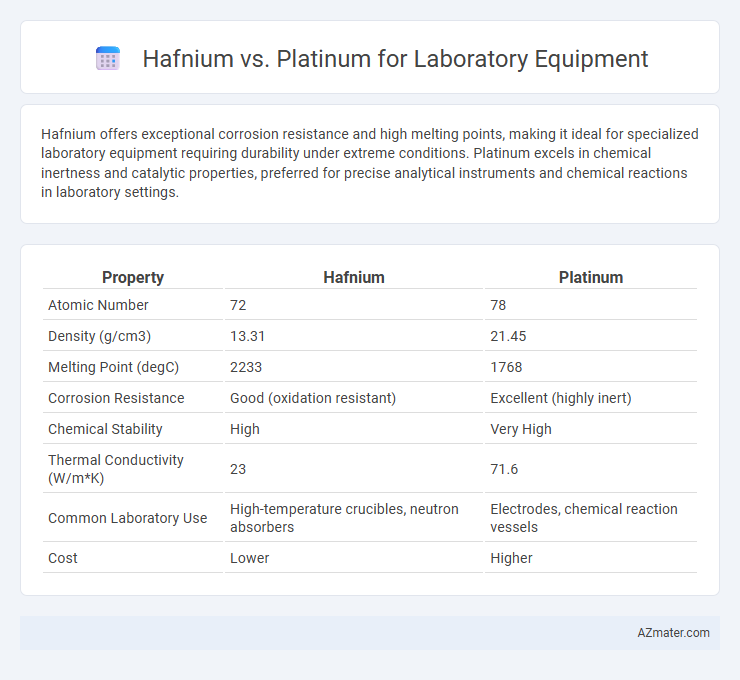 Hafnium vs. Platinum for Laboratory Equipment - What is The Difference?