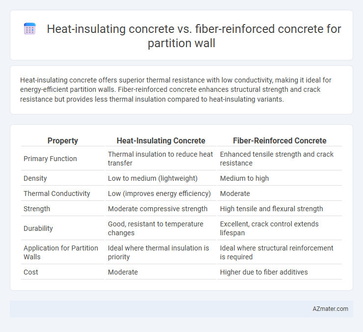 Heat-insulating concrete vs. fiber-reinforced concrete for partition wall - What is The Difference?