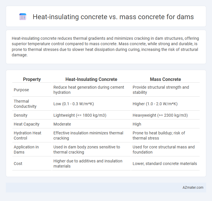 Heat-insulating concrete vs. mass concrete for dams - What is The Difference?