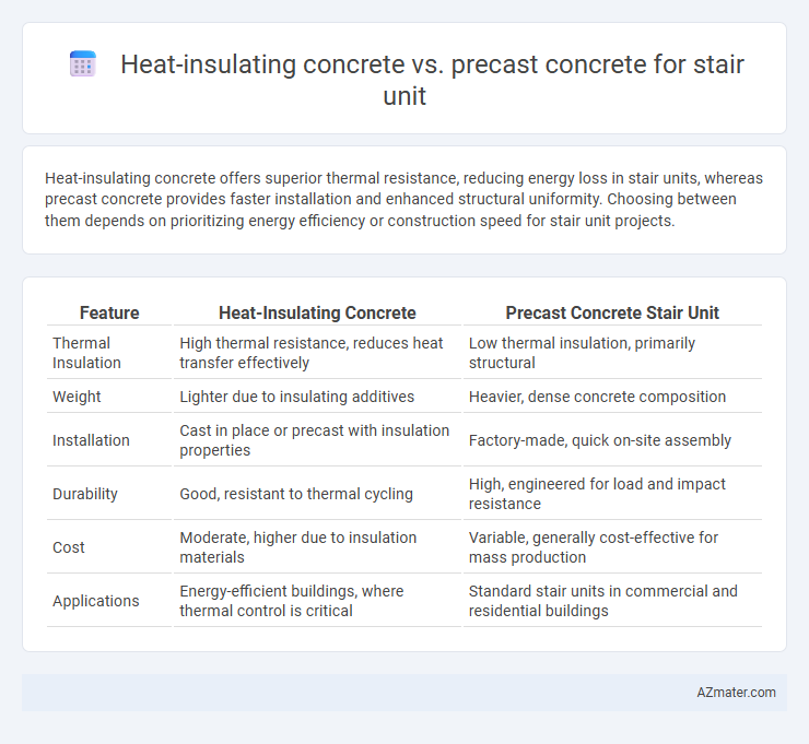 Heat-insulating concrete vs. precast concrete for stair unit - What is The Difference?
