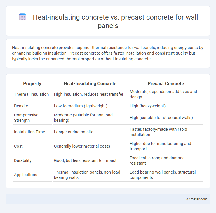 Heat-insulating concrete vs. precast concrete for wall panels - What is The Difference?