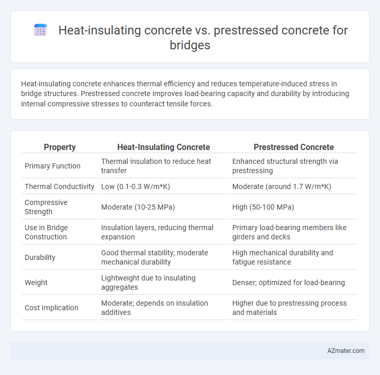 Heat-insulating concrete vs. prestressed concrete for bridges - What is The Difference?