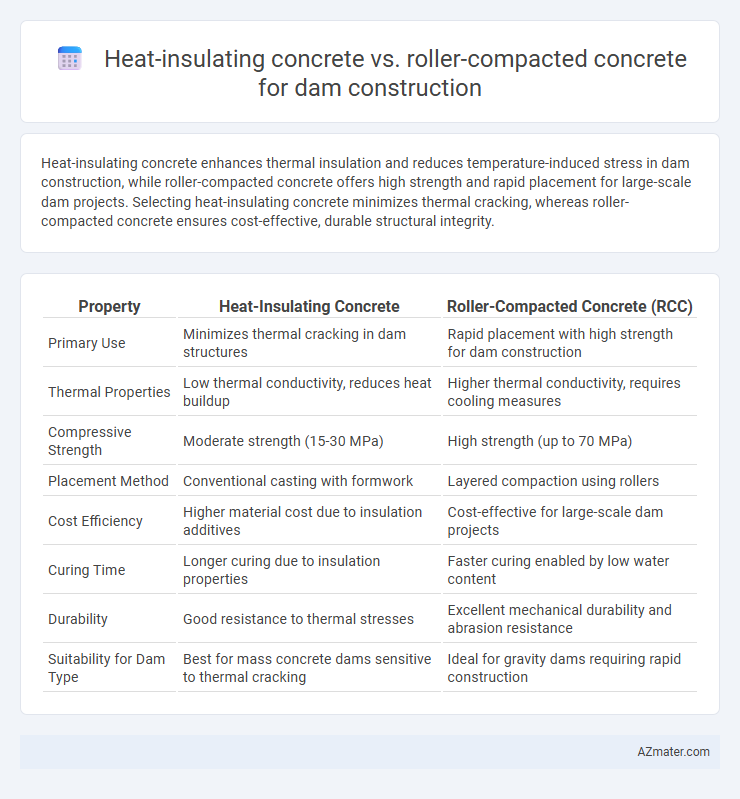 Heat-insulating concrete vs. roller-compacted concrete for dam construction - What is The Difference?