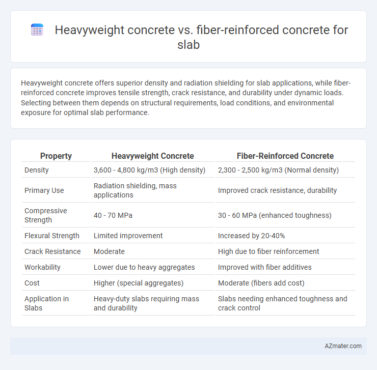 Heavyweight concrete vs. fiber-reinforced concrete for slab - What is The Difference?